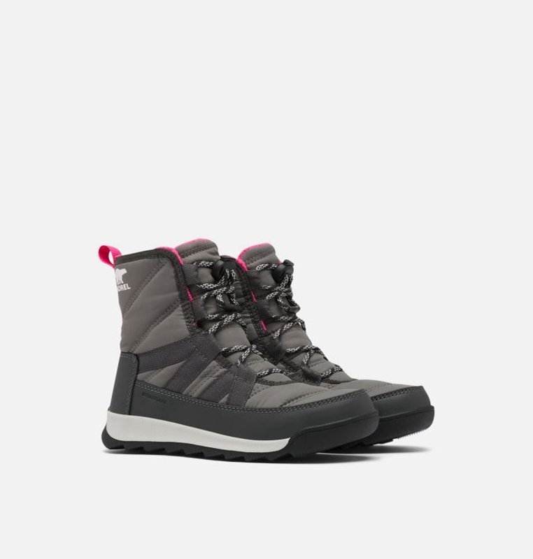 Sorel Barn Vinterkängor Mörk Grå - Youth Whitney™ Ii Short Lace - FTS-376821